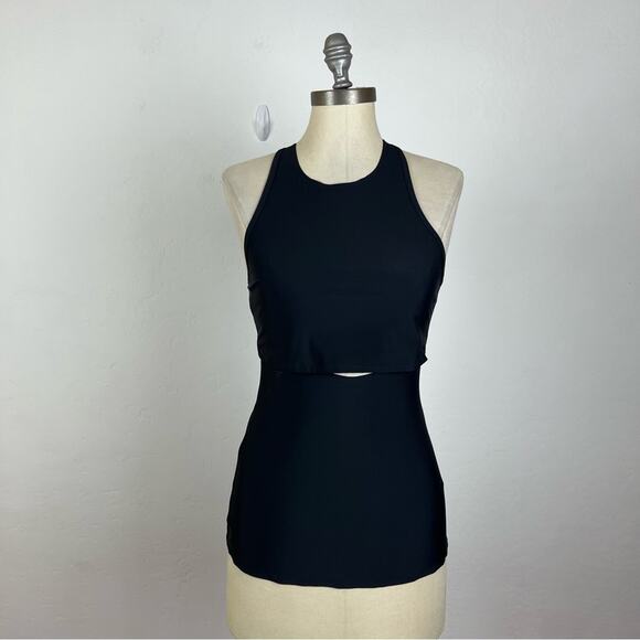 LNDR Black Cut Out Tank Top - Picture 1 of 7